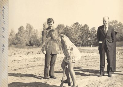 Ground breaking at Hopewell Presbyterian Church in 1972